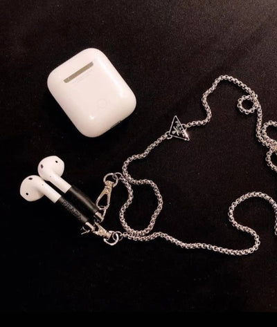Silver Airpods Holder for Men and Women