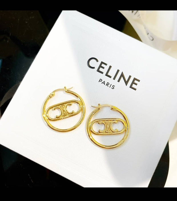 Gold Celine Earrings for woman