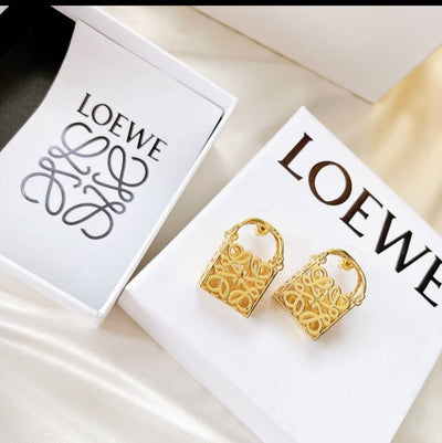 Gold LOEWE earrings