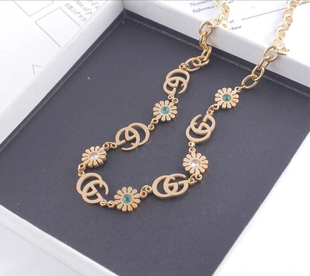 Gucci Flower choker necklace